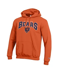 Champion Men's Orange Chicago Bears Power Blend Arch over Logo Hoodie
