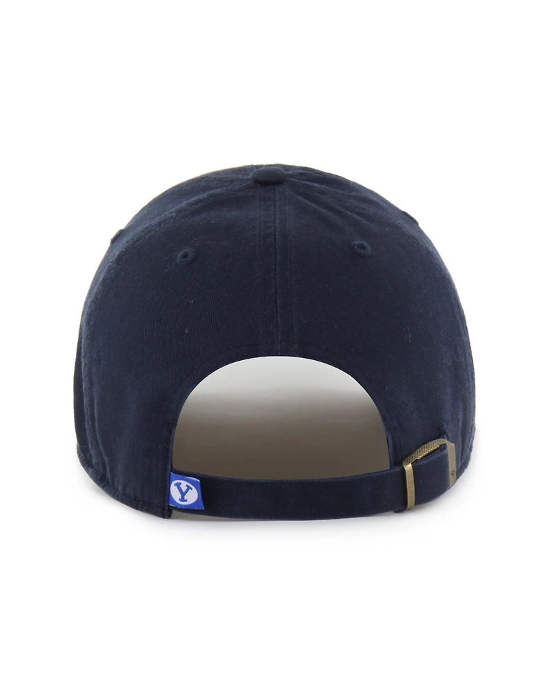 '47 Brand Men's and Women's Navy Byu Cougars Mascot Clean Up Adjustable Hat