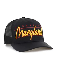 '47 Brand Men's and Women's Black Maryland Terrapins Brrr Condor Mesh Hitch Adjustable Hat