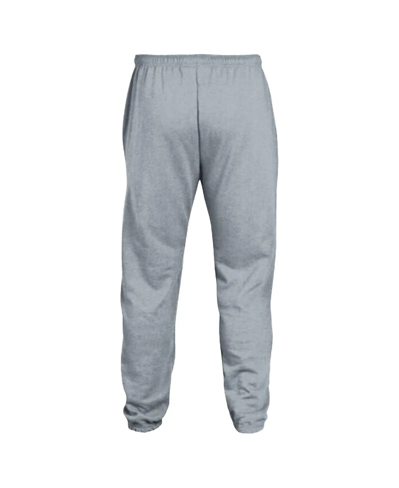 Champion Men's Heather Gray Oklahoma Sooners Powerblend Banded Fleece Sweatpants