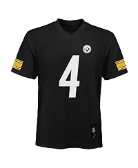 Outerstuff Big Boys and Girls Dk Metcalf Black Pittsburgh Steelers Replica Jersey