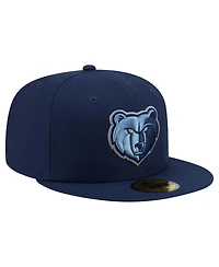 New Era Men's Navy Memphis Grizzlies Team 59FIFTY Fitted Hat