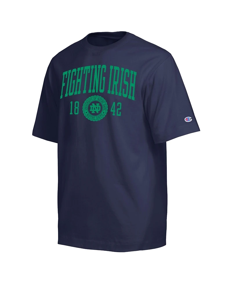 Champion Men's Navy Notre Dame Fighting Irish Established Tradition Heavyweight T-Shirt
