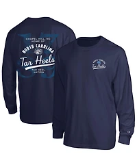 Champion Men's Navy North Carolina Tar Heels Laminated All-Star Long sleeves T-Shirt