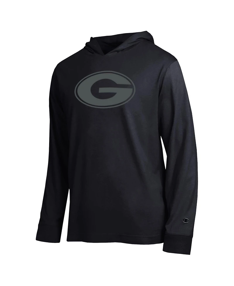 Champion Men's Black Georgia Bulldogs Tonal All-Star Long sleeves Hooded T-Shirt