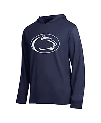 Champion Men's Navy Penn State Nittany Lions Tonal All-Star Long sleeves Hooded T-Shirt
