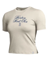 Champion Women's Boston Red Sox Fitted Cropped T-Shirt