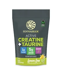 Sunwarrior Active Creatine Plus Taurine Powder, Lemon Lime Flavor, 474.6 Gram (60 Servings)