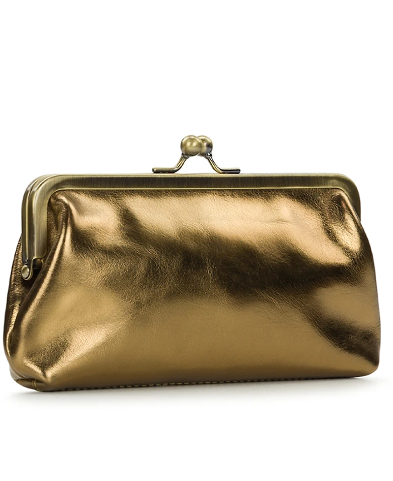Patricia Nash Kisslock Mini Potenaz Leather Crossbody Bag