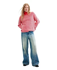 Desigual Women's Chunky-Knit Turtleneck Sweater