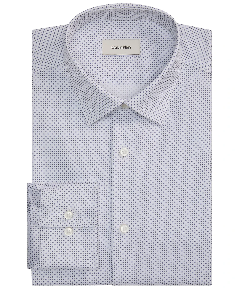 Calvin Klein Men's Cotton Stretch Slim-Fit Dress Shirt