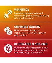 BioSchwartz Vitamin D3 5000 Iu 125 mcg Chewable Tablets, 90 Count