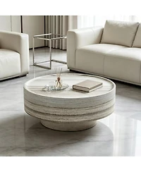 Streamdale Furniture Round 31.5" Coffee Table for Living Room