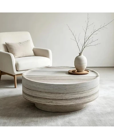 Streamdale Furniture Round 31.5" Coffee Table for Living Room