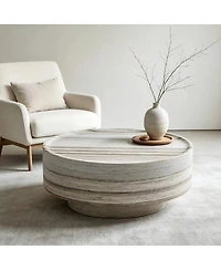 Streamdale Furniture Round 31.5" Coffee Table for Living Room