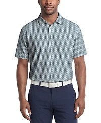 Pga Tour Men's Classic Geometric Print Regular-Fit Polo Shirt