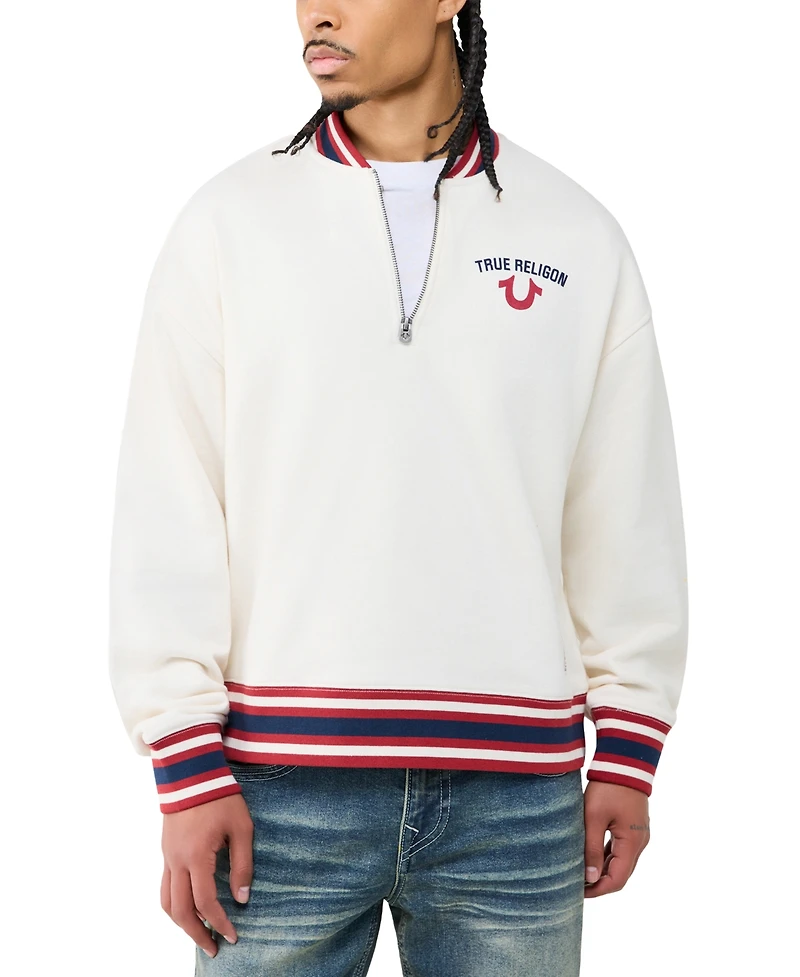 True Religion Men's Raised Los Angeles Terry Sweatshirt