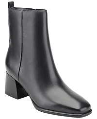 Marc Fisher Ltd Women's Milley Leather Block Heel Dress Booties