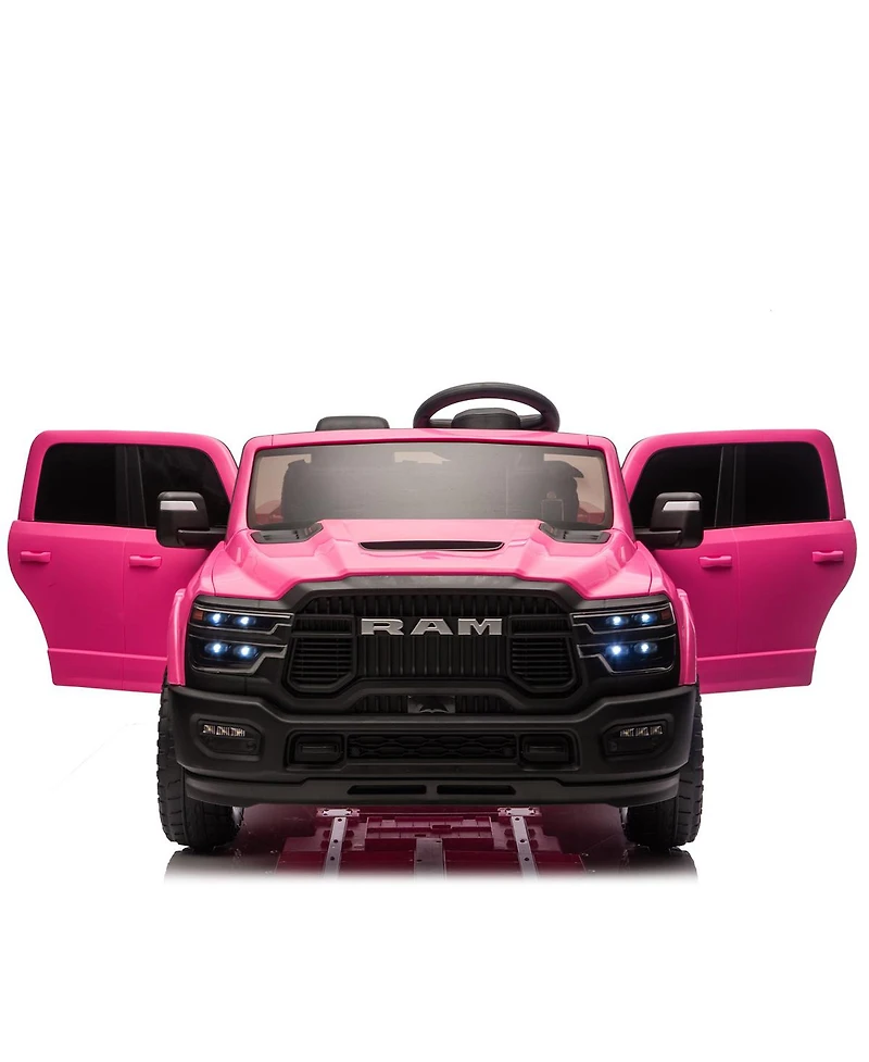 Yobtop 48" Parent Remote Control 2-Seater Ride-On Truck with Usb/MP3 Port, Ages 3-6