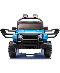 Yobtop 12V Kids Ride on Electric Car, Parent Remote Control, Dual Motor Drive, Music/Bluetooth/MP3/Usb, Led Headlights for Aged 2-4