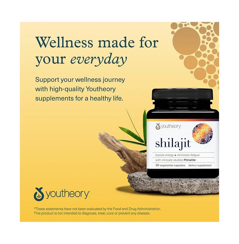 Youtheory Shilajit Advanced Capsule 90 vegetarian capsules