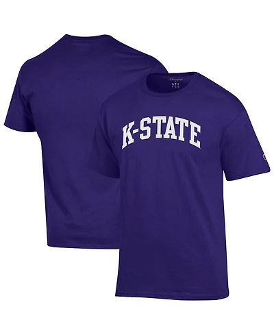 Champion Men's Purple Kansas State Wildcats Basic Arch T-Shirt