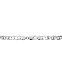 Italian Silver Solid Mariner Chain Necklace in Sterling Silver