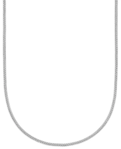 Macy's Double-Sided Cuban Link Chain 22" Necklace 10k Yellow Gold (4mm)
