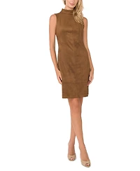 Vince Camuto Women's High Neck Princess Seam Midi Dress, Created for Macy's