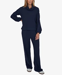 Ruby Rd. Petite Cowl Neck Ribbed Top