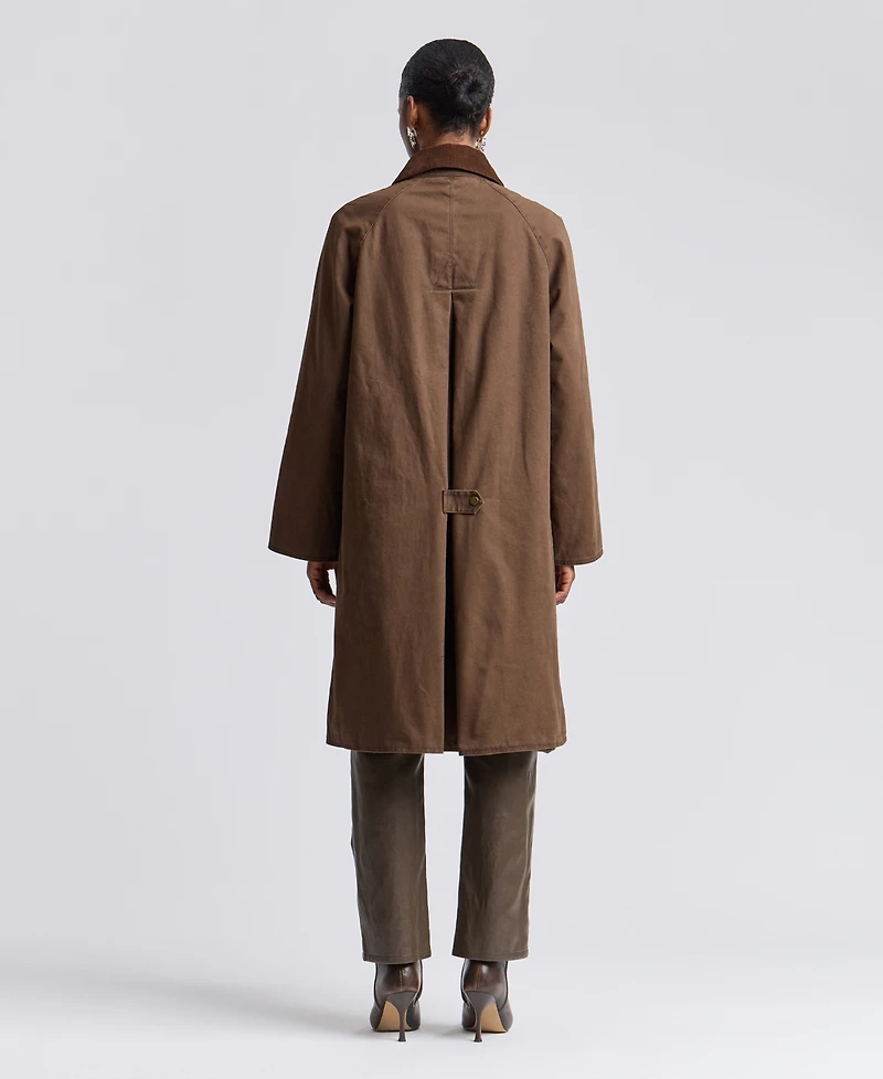 Avec Les Filles Women's Waxed Cotton Corduroy Utility Coat