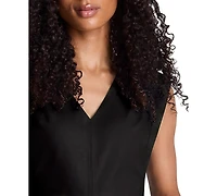 Kenneth Cole Women's V-Neck Midi Dress
