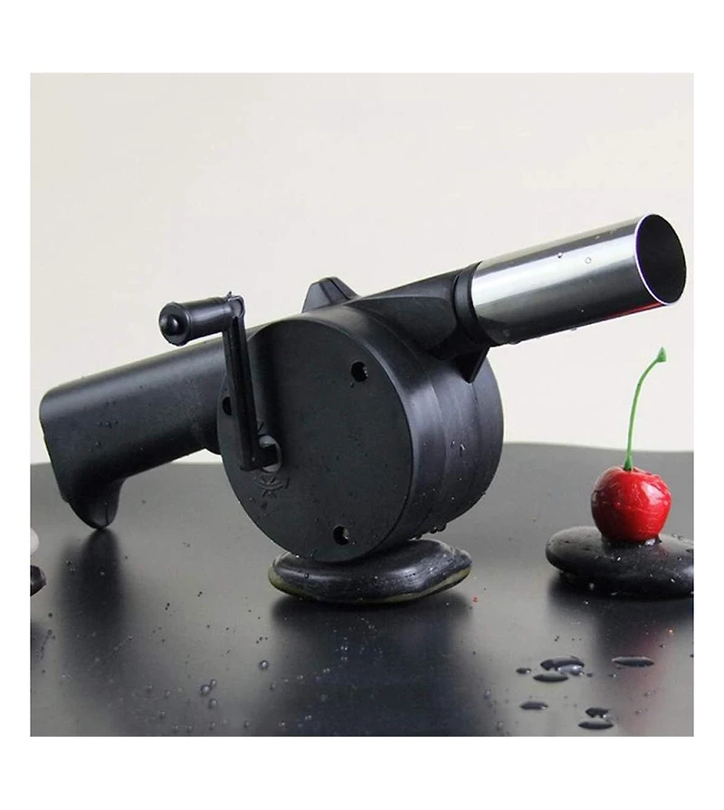 Mountaintop Bbq Fan Air Blower Fast Fire Starter Portable Mini Manual Hand Crank for Outdoor Picnic Camping Cooking Barbecue Charcoal Grills