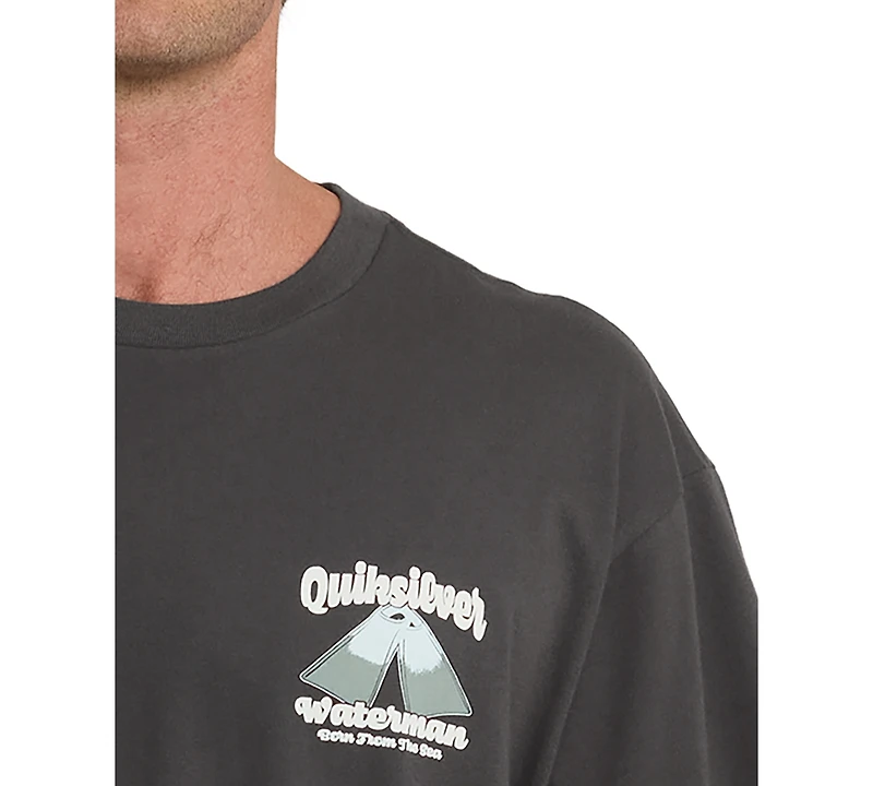 Quiksilver Waterman Men's Regular-Fit Crewneck T-Shirt
