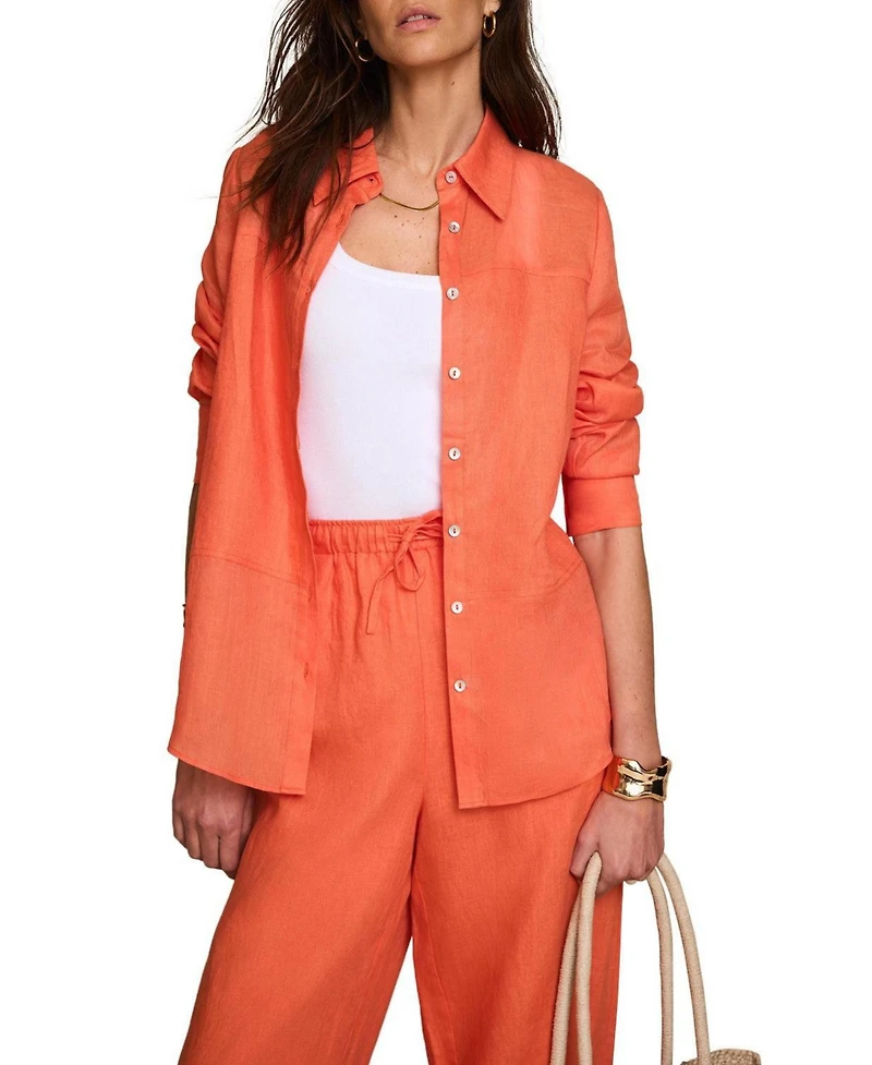 Mint Velvet Women's Linen Blend Shirt