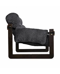 Streamdale Furniture Chenille Upholstered Accent Chair with Wooden Frame