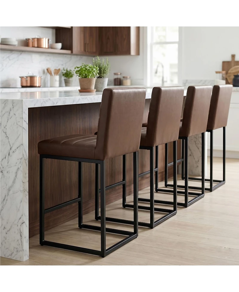 Streamdale Furniture 25.6" Counter Height Bar Stools Set of 4