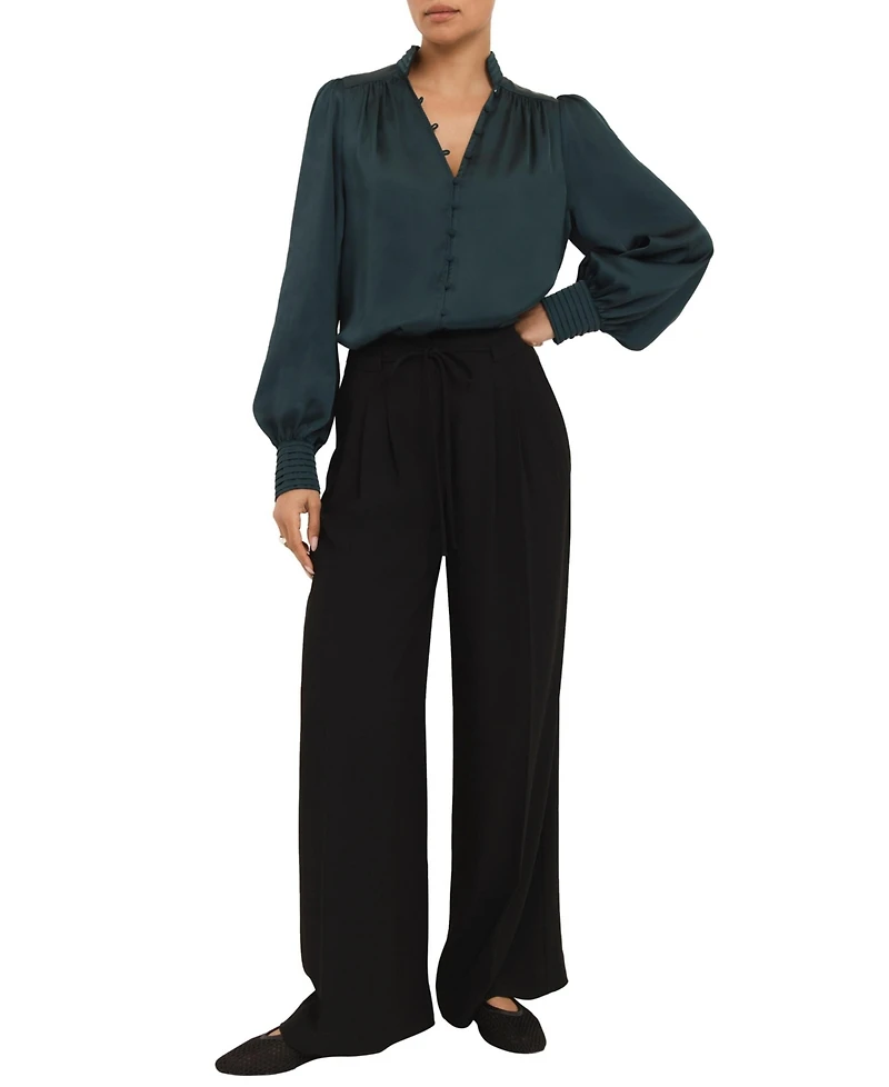 Mint Velvet Women's Satin Long Sleeve Blouse