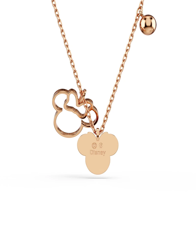 Swarovski Rose Gold-Tone Plated Black Crystals Necklace