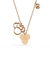 Swarovski Rose Gold-Tone Plated Black Crystals Necklace