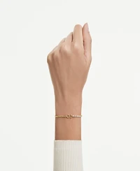 Swarovski Gold-Tone Plated White Crystals Bracelet