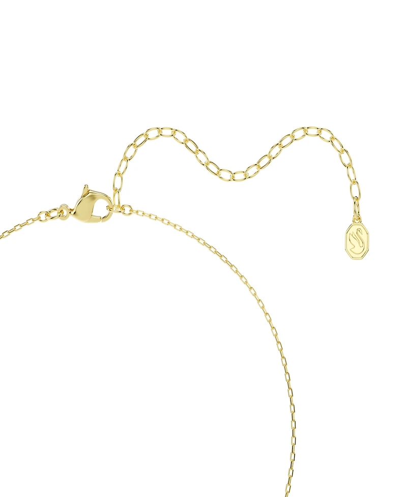 Swarovski Gold-Tone Plated White Crystals Necklace