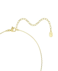 Swarovski Gold-Tone Plated White Crystals Necklace