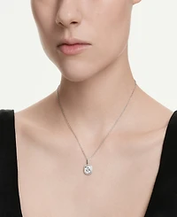 Swarovski Sterling Silver-Plated White Crystals Necklace