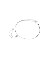 Swarovski Sterling Silver-Plated White Crystals Necklace