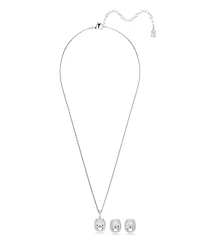 Swarovski Sterling Silver-Plated White Crystals Sets