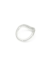 Swarovski Sterling Silver-Plated White Crystals Ring