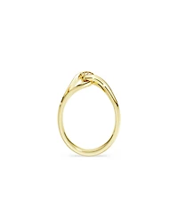 Swarovski Gold-Tone and Sterling Silver-Plated White Crystals Ring
