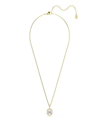Swarovski Gold-Tone Plated White Crystals Necklace