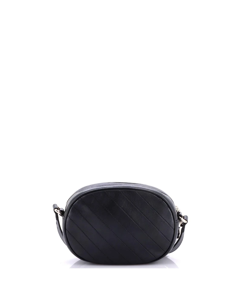Pre-Owned Gucci Blondie Nm Round Camera Bag Diagonal Quilted Leather